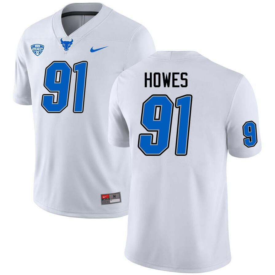 Jack Howes UB Bulls Jersey,University Of Buffalo Bulls #91 Jack Howes Jersey Youth-White